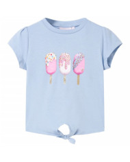 T-shirt pour enfants bleu 128 | Mobilier & Déco