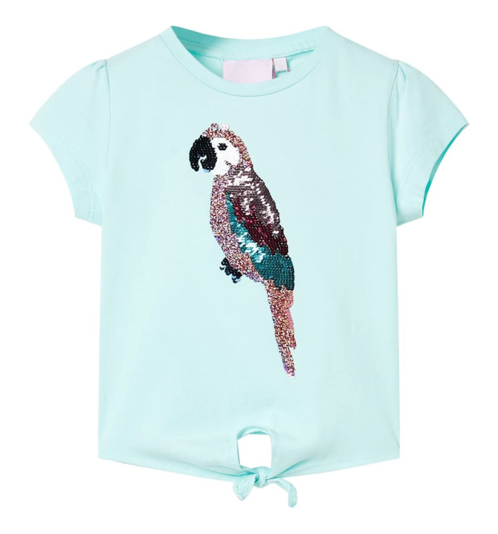 T-shirt pour enfants aqua clair 140 | Mobilier & Déco