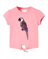 T-shirt pour enfants rose fluo 104 | Mobilier & Déco