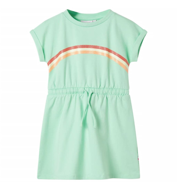 Robe pour enfants avec cordon de serrage vert vif 128 | Mobilier & Déco