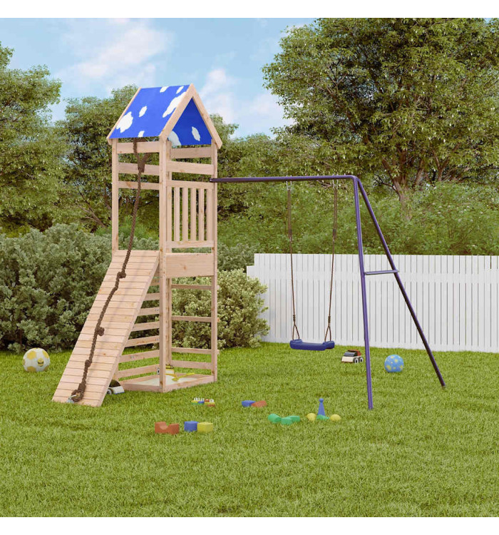 Aire de jeux d'extérieur bois de pin massif | Mobilier & Déco