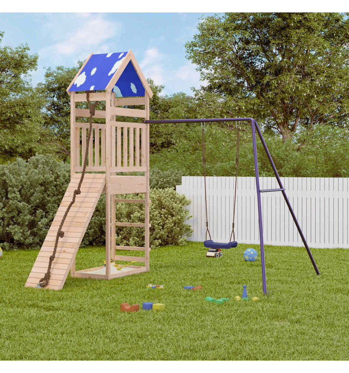 Aire de jeux d'extérieur bois de pin massif | Mobilier & Déco