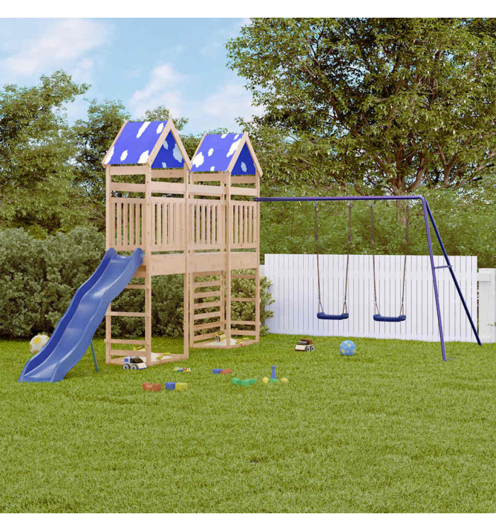 Aire de jeux d'extérieur bois de pin massif | Mobilier & Déco