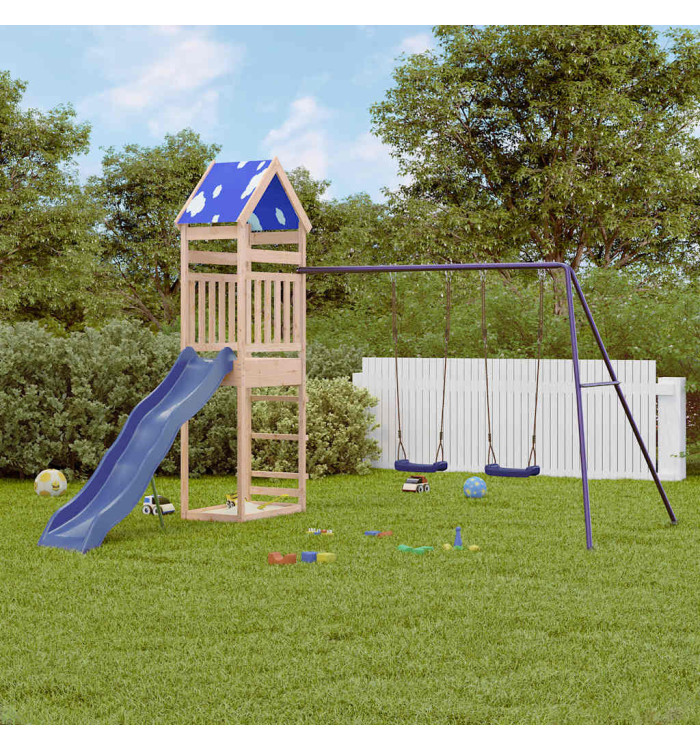 Aire de jeux d'extérieur bois de pin massif | Mobilier & Déco