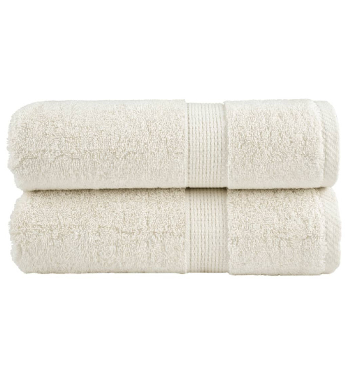 Serviettes d'invité de qualité supérieure SOLUND 2 pcs crème | Mobilier & Déco