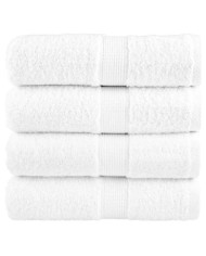 Serviettes d'invité de qualité supérieure SOLUND 4 pcs blanc | Mobilier & Déco