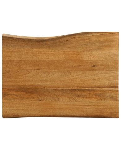 Dessus de table 70x60x2,5 cm bord vivant bois massif manguier | Mobilier & Déco