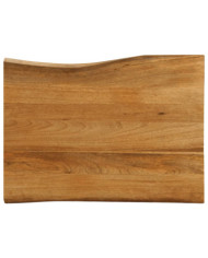 Dessus de table 70x60x2,5 cm bord vivant bois massif manguier | Mobilier & Déco