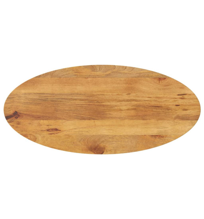Dessus de table 90x40x2,5 cm ovale bois massif de manguier | Mobilier & Déco