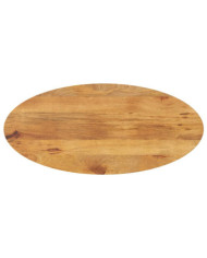 Dessus de table 90x40x2,5 cm ovale bois massif de manguier | Mobilier & Déco