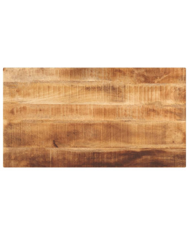 Dessus de table rectangulaire bois massif de manguier brut | Mobilier & Déco