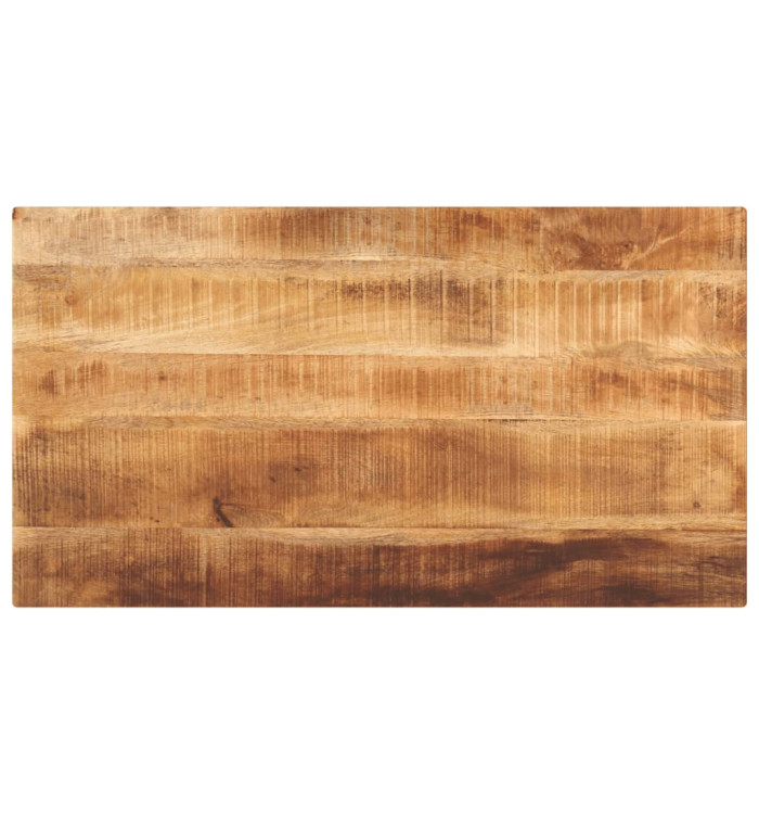 Dessus de table rectangulaire bois massif de manguier brut | Mobilier & Déco