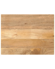 Dessus de table 80x60x2,5 cm rectangulaire bois massif manguier | Mobilier & Déco