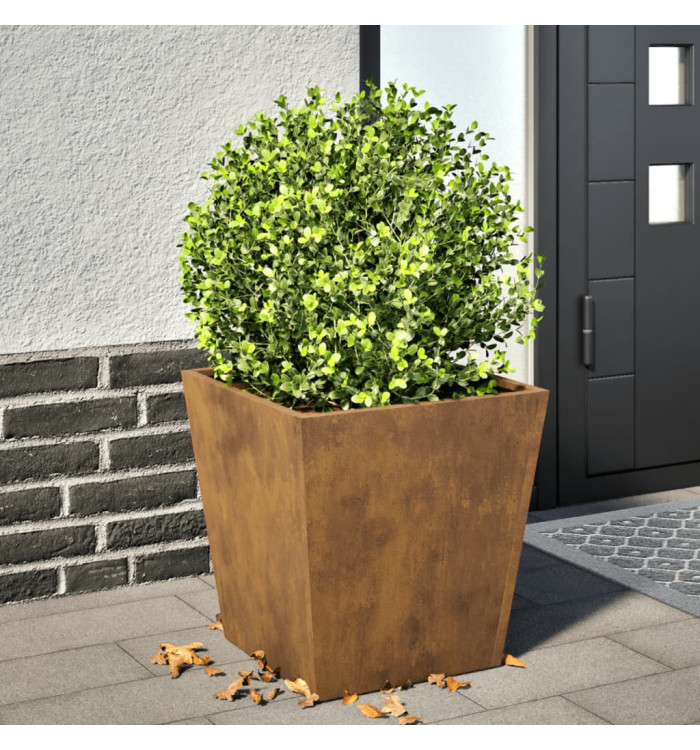 Jardinière 40x40x40 cm acier résistant aux intempéries | Mobilier & Déco