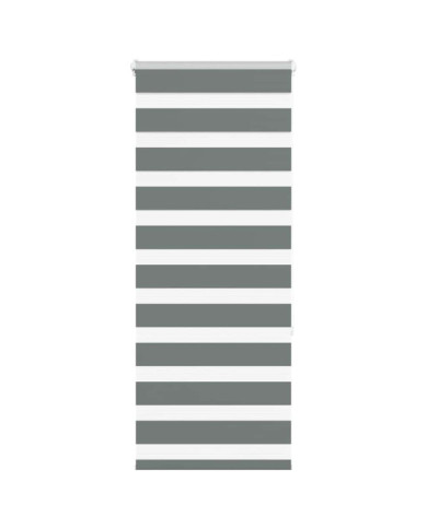 Store zèbre gris foncé largeur du tissu 60,9 cm polyester | Mobilier & Déco