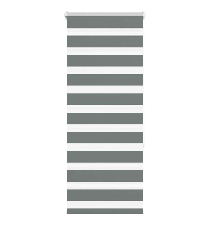 Store zèbre gris foncé largeur du tissu 60,9 cm polyester | Mobilier & Déco