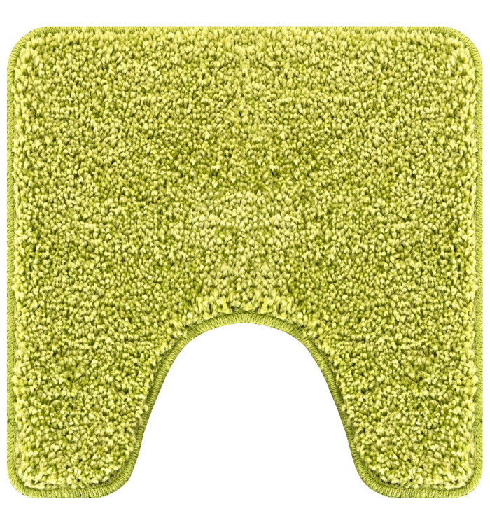 Tapis de bain U en forme de U vert 50x50 cm en polypropylène antidérapant | Mobilier & Déco