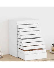  Boîte à bijoux 10 niveaux porte-montres blanc 29x20,5x40,5 cm | Mobilier & Déco