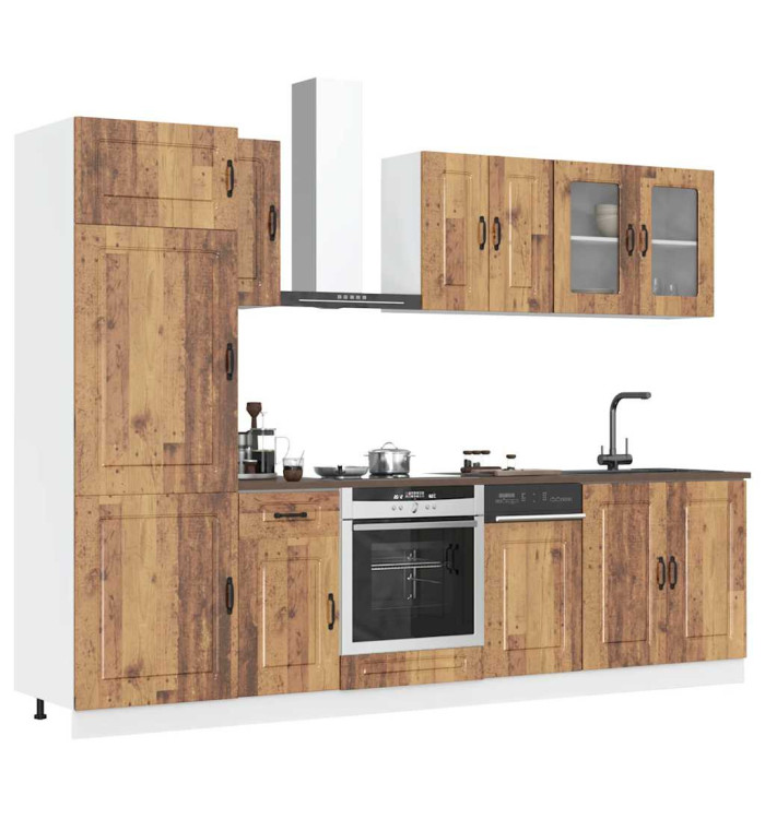 Ensemble d'armoires de cuisine 8 pcs Kalmar bois d'ingénierie | Mobilier & Déco