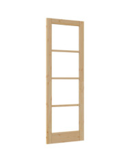 Porte intérieure avec verre "ORKDAL" 73,5x211x4 cm en bois massif de pin | Mobilier & Déco