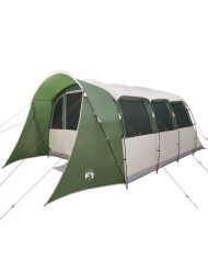 Tente familiale  avec fenêtres tunnel verte pour 8 personnes, imperméable | Mobilier & Déco