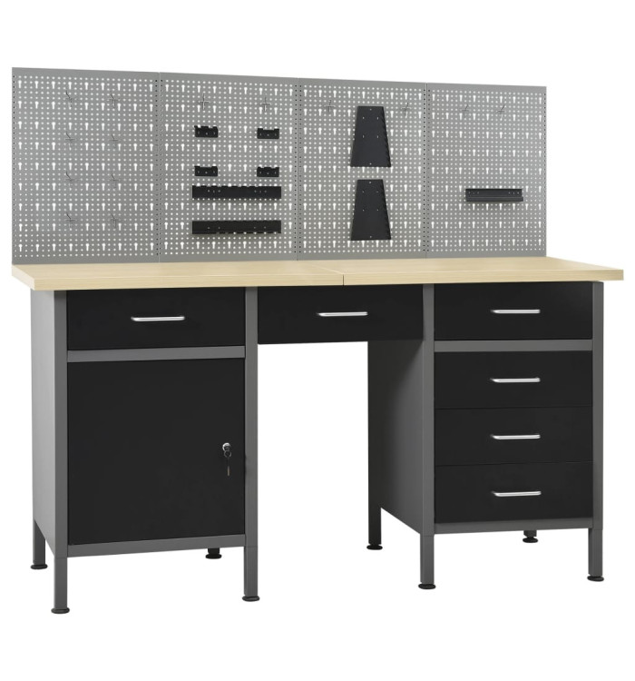 Établi avec 4 panneaux muraux | Mobilier & Déco