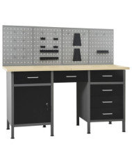 Établi avec 4 panneaux muraux | Mobilier & Déco
