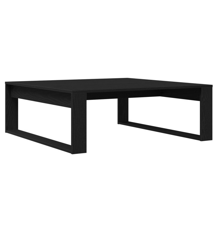 Table basse en chêne noir 100x100x35 cm en bois d'ingénierie | Mobilier & Déco