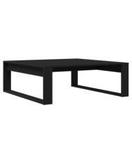 Table basse en chêne noir 100x100x35 cm en bois d'ingénierie | Mobilier & Déco
