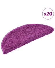Tapis d'escalier 20 pcs violet 65x21x4 cm | Mobilier & Déco