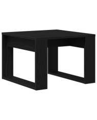Table d'appoint en chêne noir  - 50x50x35 cm, en bois d'ingénierie | Mobilier & Déco