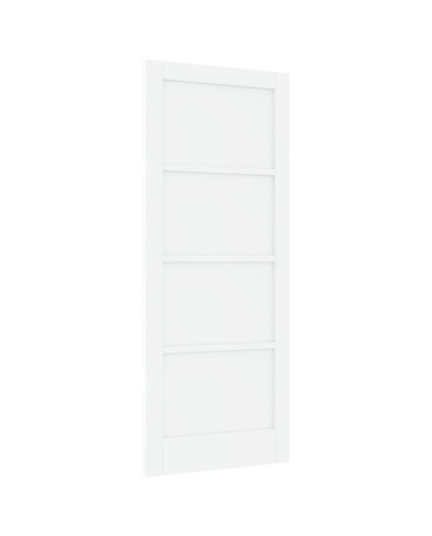 Porte Intérieure 'ORKDAL'Blanche 83x202x4 cm Bois Massif Pin | Mobilier & Déco