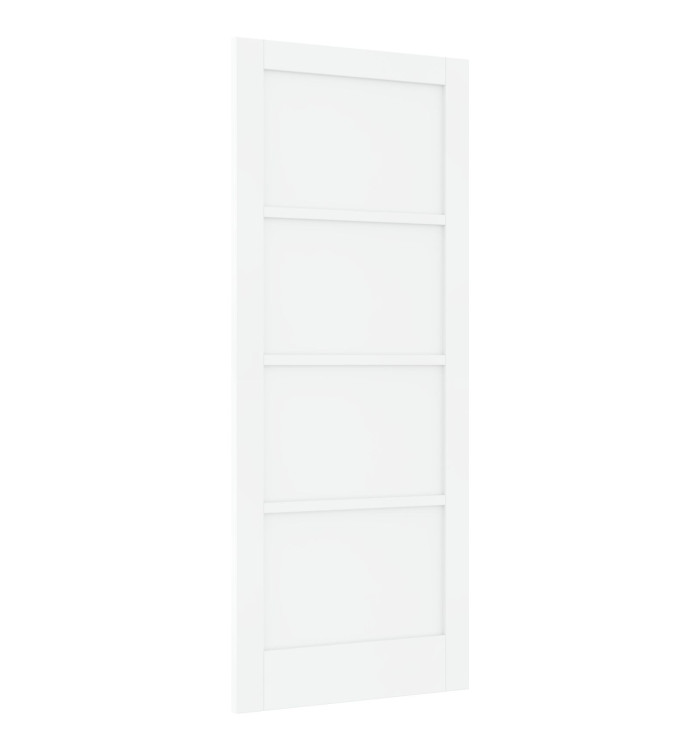 Porte Intérieure 'ORKDAL'Blanche 83x202x4 cm Bois Massif Pin | Mobilier & Déco