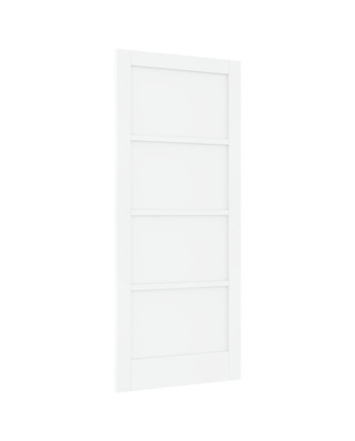 Porte Intérieure 'ORKDAL'Blanche 86x198.5x4 cm Bois Massif Pin | Mobilier & Déco