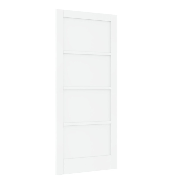 Porte Intérieure 'ORKDAL'Blanche 86x198.5x4 cm Bois Massif Pin | Mobilier & Déco