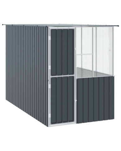 Cage à oiseaux Anthracite 215x78x200 cm Acier galvanisé | Mobilier & Déco
