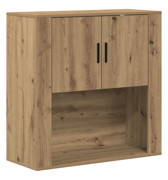 Cabinet mural Chêne artisan 80x33x80 cm Bois d'ingénierie | Mobilier & Déco
