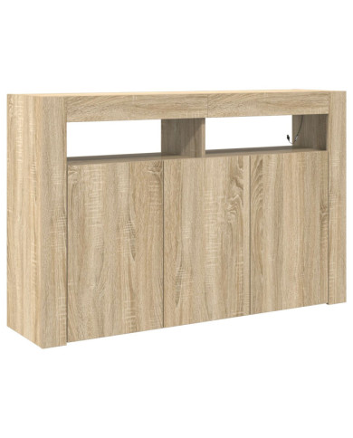 Meuble de rangement Chêne Sonoma Bois d'ingénierie 116 x 30 x 75 cm | Mobilier & Déco