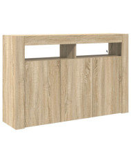 Meuble de rangement Chêne Sonoma Bois d'ingénierie 116 x 30 x 75 cm | Mobilier & Déco