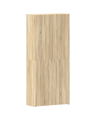 Meuble à chaussures Chêne Sonoma 80x35,5x180 cm Bois d'ingénierie | Mobilier & Déco