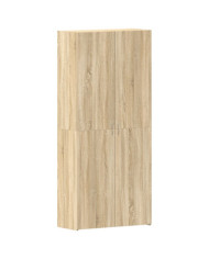 Meuble à chaussures Chêne Sonoma 80x35,5x180 cm Bois d'ingénierie | Mobilier & Déco
