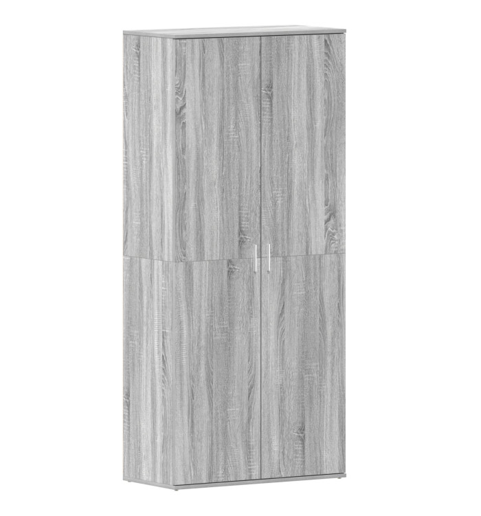 Meuble à Chaussures Gris Sonoma 80x39x180 cm Bois d'ingénierie | Mobilier & Déco