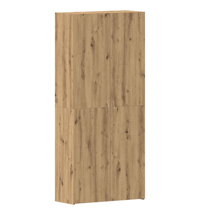 Armoire à chaussures Chêne artisanal 80x35,5x180 cm Bois d'ingénierie | Mobilier & Déco