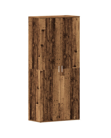 Cabinet à Chaussures Bois Ancien 80x39x180 cm Bois d'Ingénierie | Mobilier & Déco