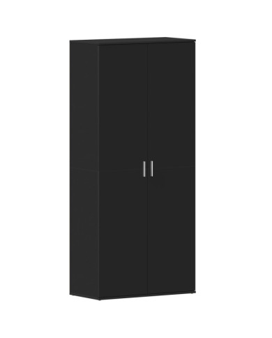 Meuble à chaussures Noir 80x39x180 cm Bois d'ingénierie | Mobilier & Déco