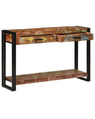 Table console  Multicolore 120x33x75 cm en bois massif de récupération | Mobilier & Déco
