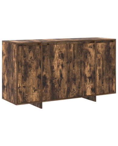 Buffet en Chêne Fumé Chêne Fumé Bois 135 x 41 x 75 cm Rangement | Mobilier & Déco