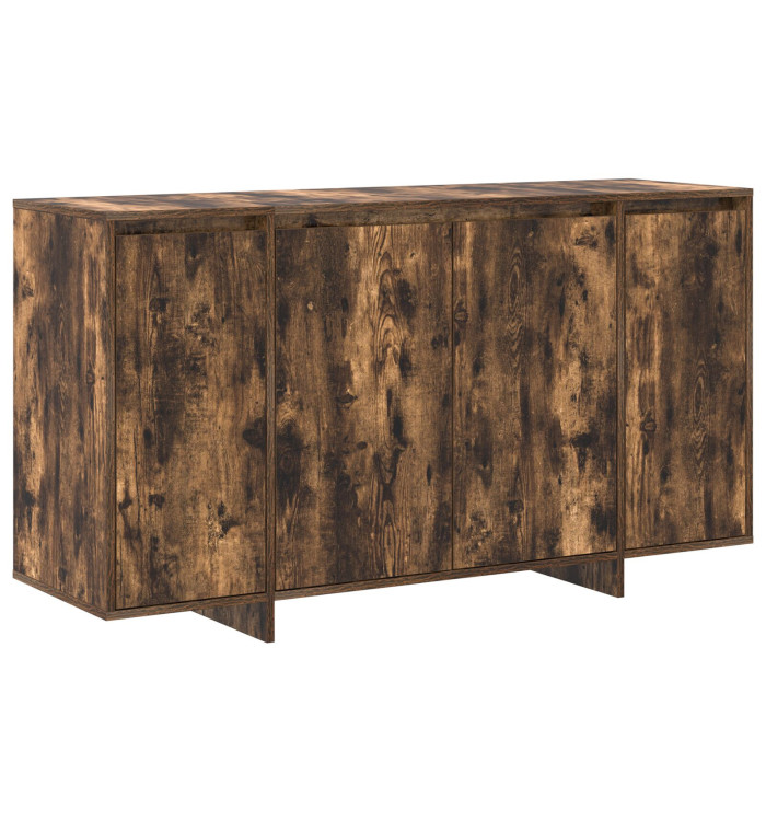Buffet en Chêne Fumé Chêne Fumé Bois 135 x 41 x 75 cm Rangement | Mobilier & Déco