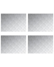  Plaques en alu à damier 4 pcs Antidérapantes 70x50 cm | Mobilier & Déco