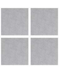Plaques à Carreaux en Aluminium 4 pcs Antidérapantes 40x40 cm | Mobilier & Déco